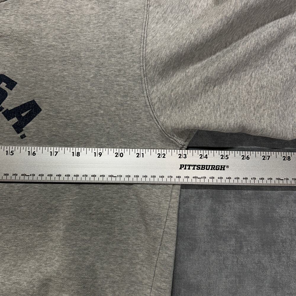 Vintage Vans Off The Wall 1966 Crewneck Sweatshirt Gray Navy Tan Y2K Mens Large - Picture 7 of 8